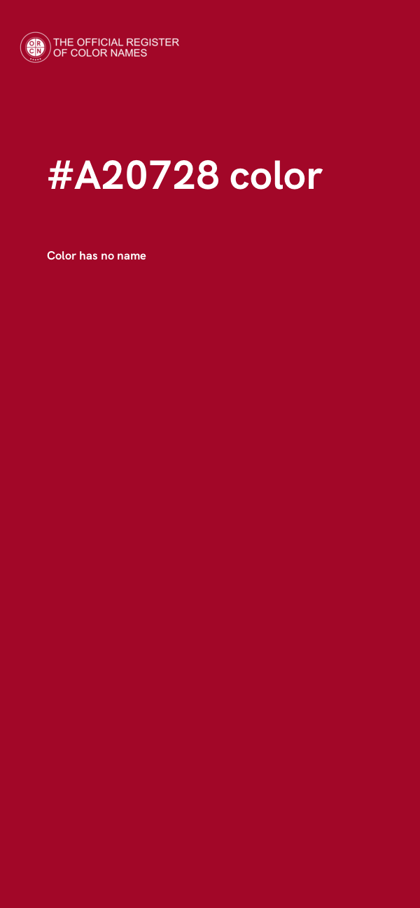 #A20728 color image
