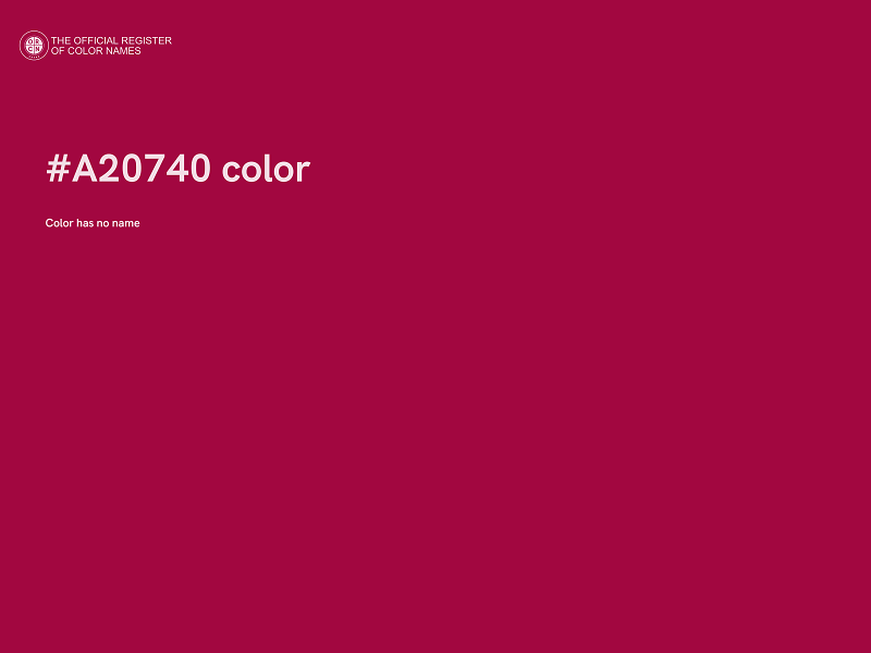 #A20740 color image