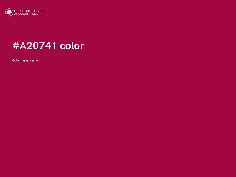 #A20741 color image