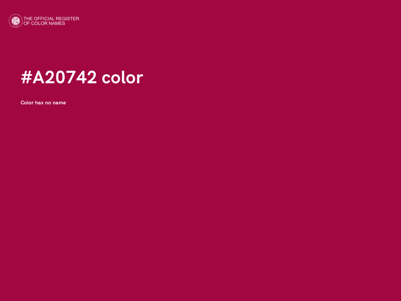 #A20742 color image