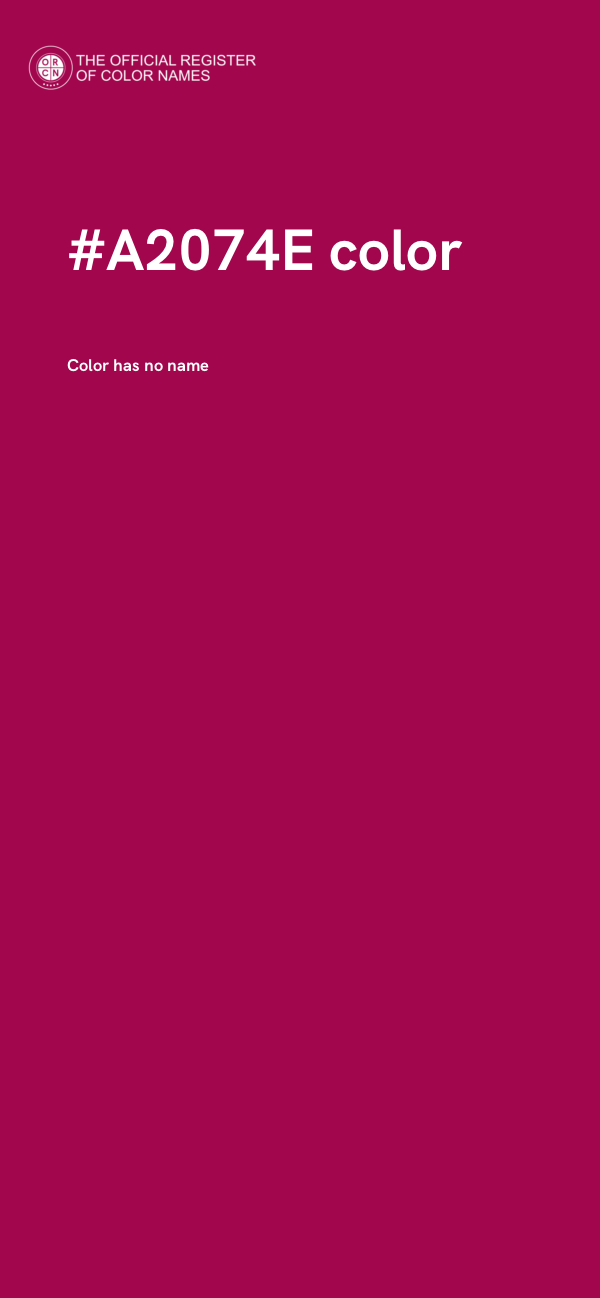 #A2074E color image