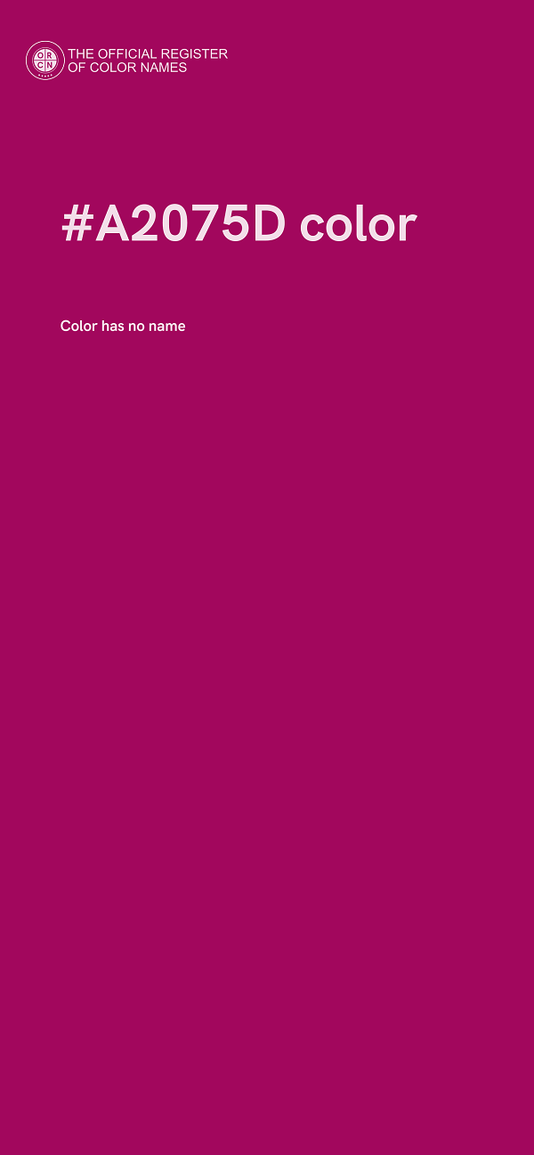 #A2075D color image