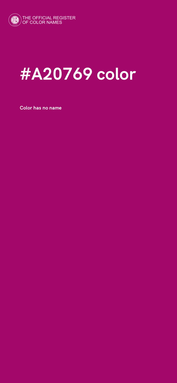 #A20769 color image