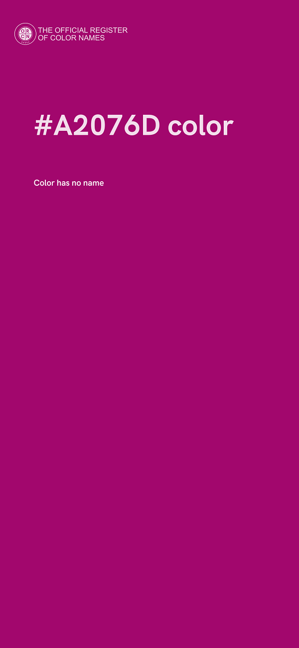 #A2076D color image