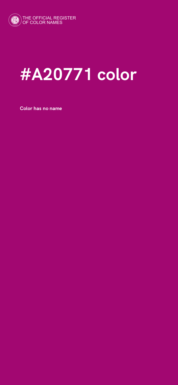 #A20771 color image