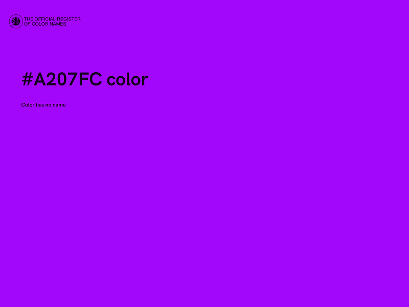 #A207FC color image