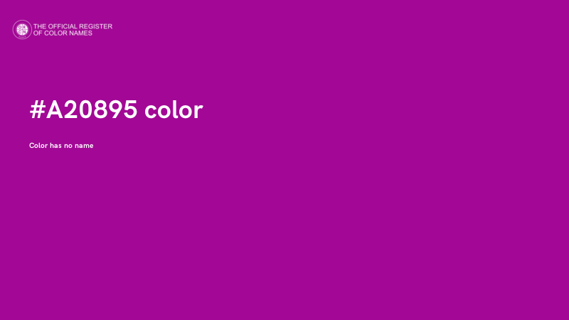 #A20895 color image