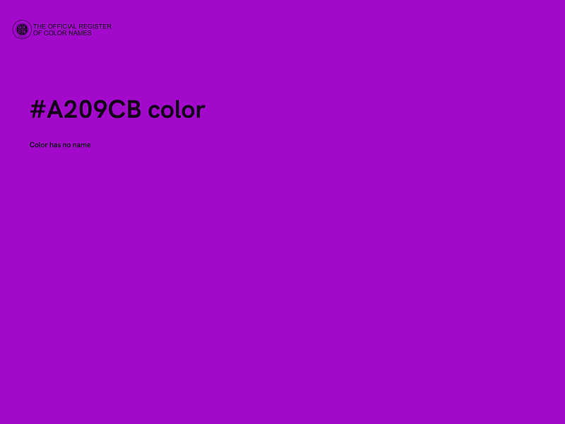 #A209CB color image