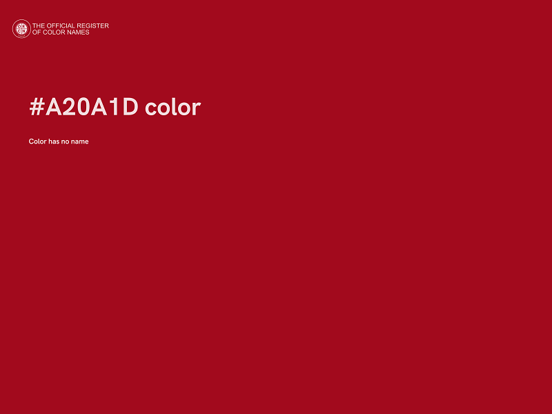 #A20A1D color image