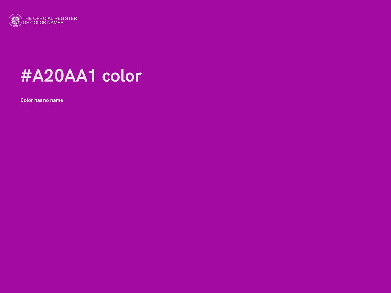 #A20AA1 color image