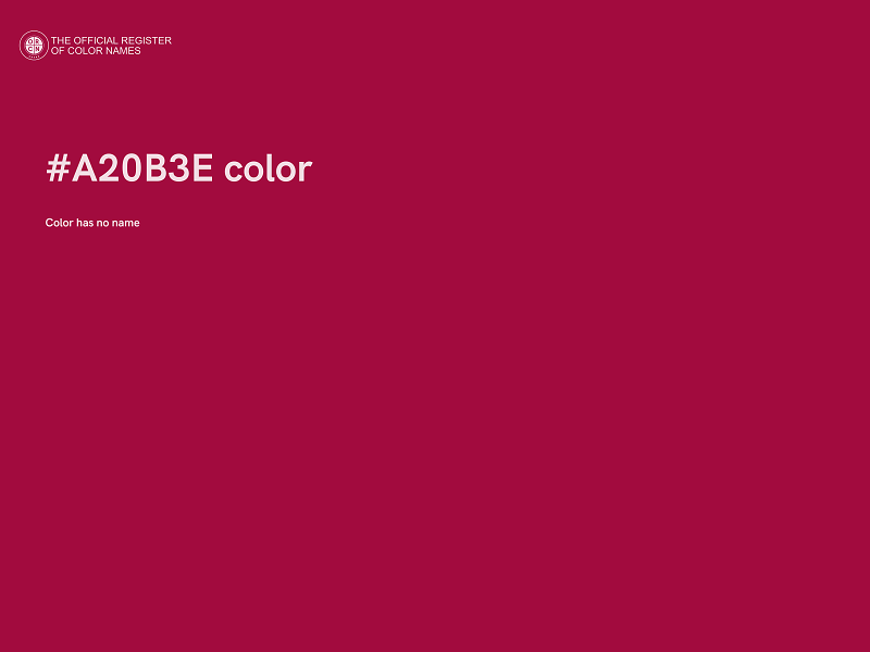#A20B3E color image