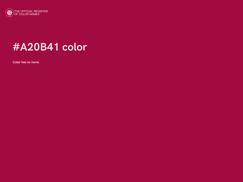 #A20B41 color image