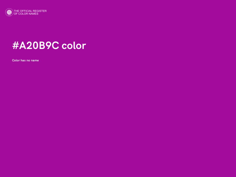 #A20B9C color image
