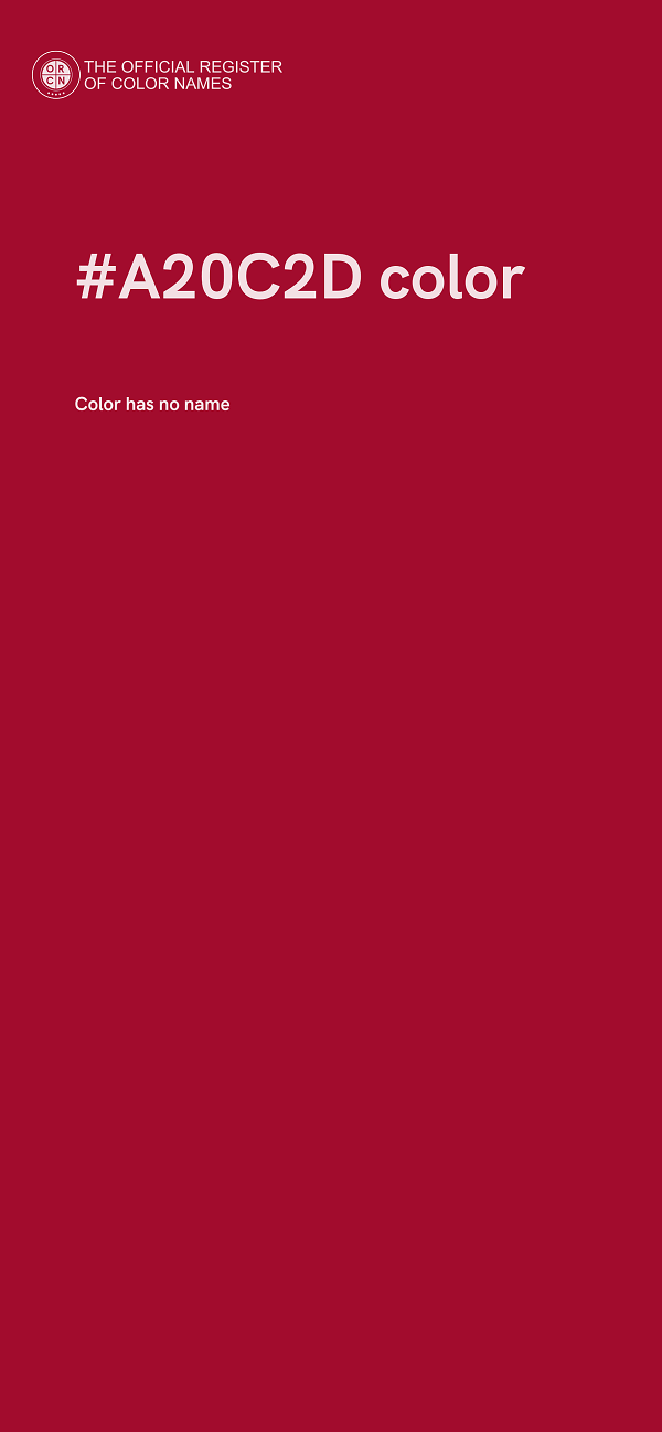 #A20C2D color image