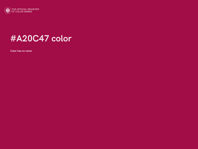 #A20C47 color image