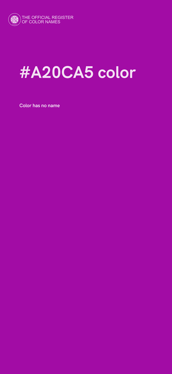 #A20CA5 color image