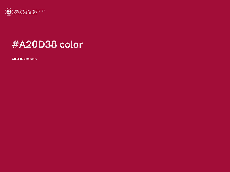 #A20D38 color image