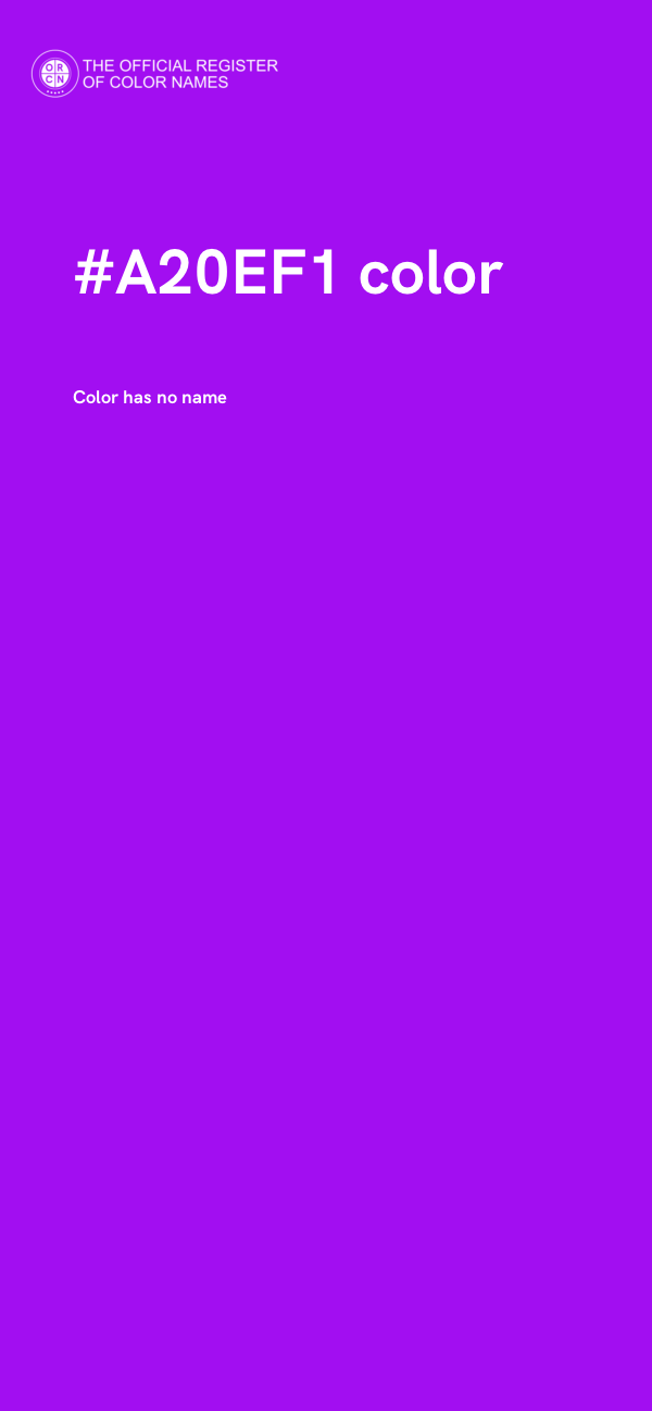 #A20EF1 color image