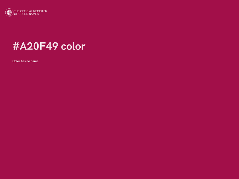 #A20F49 color image