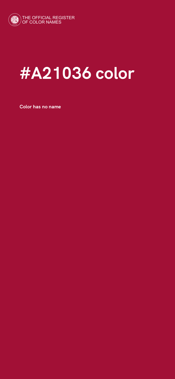 #A21036 color image
