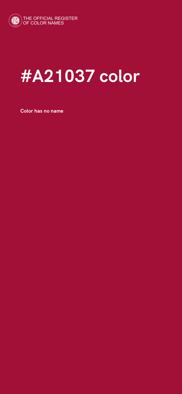 #A21037 color image