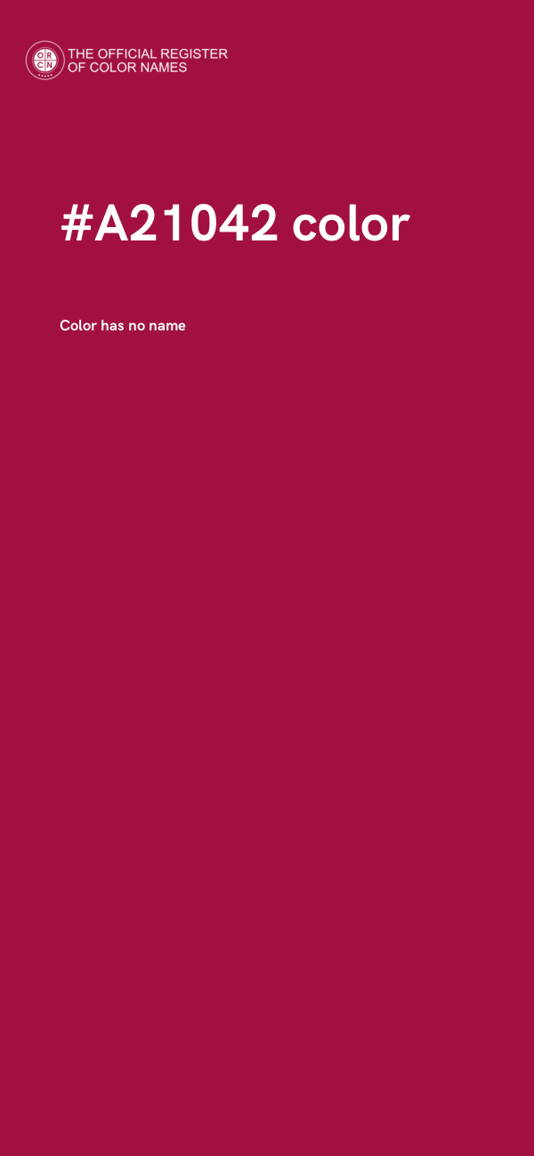 #A21042 color image
