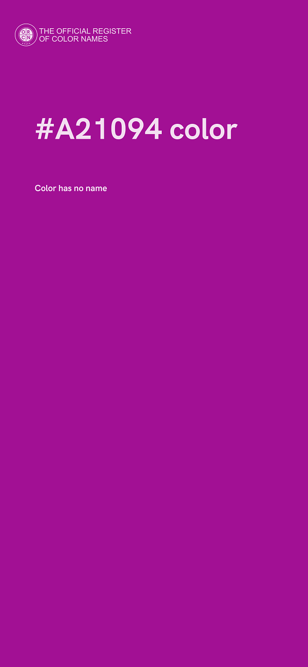 #A21094 color image