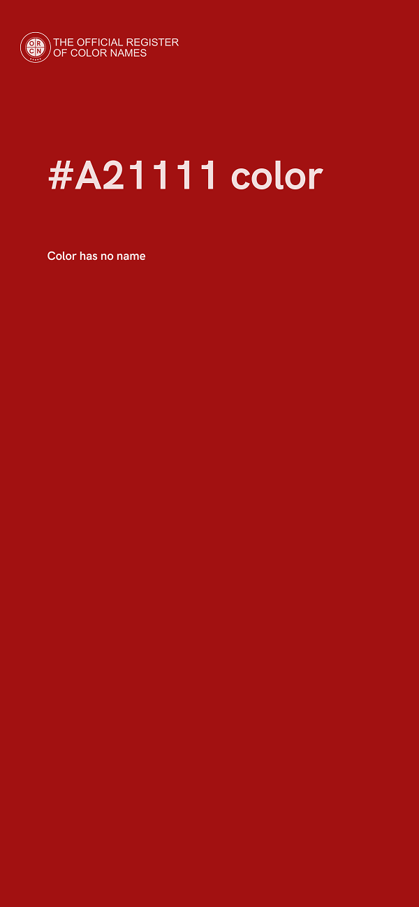 #A21111 color image