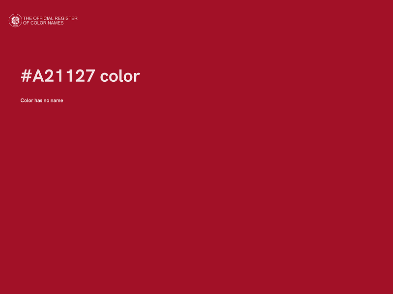 #A21127 color image