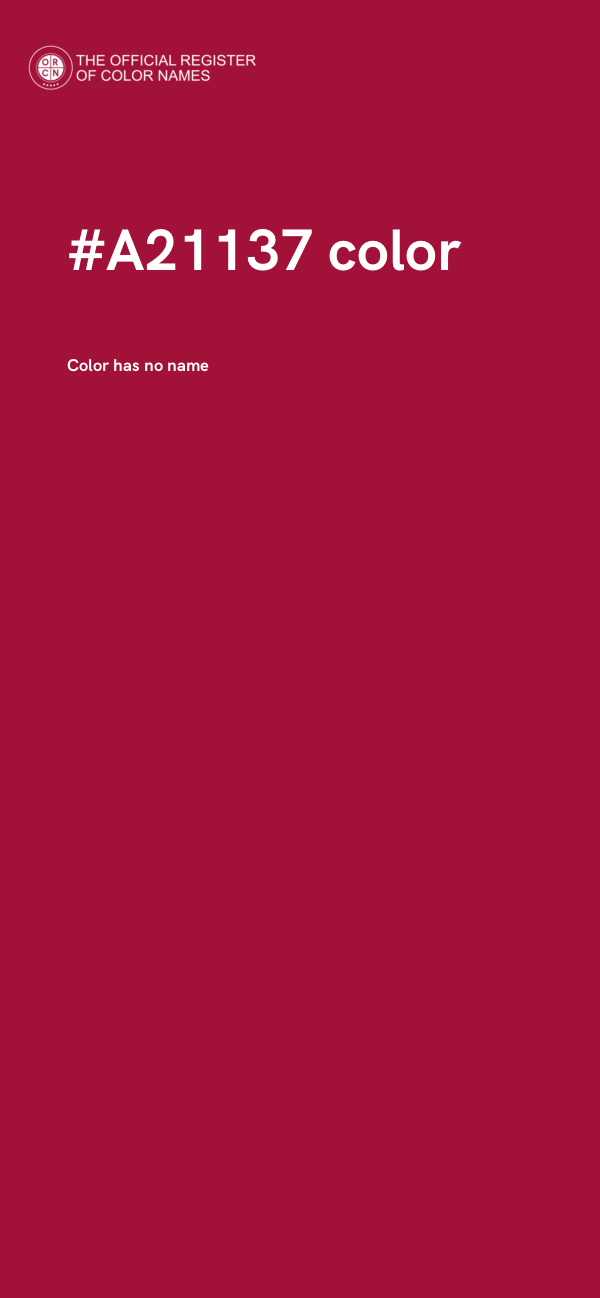 #A21137 color image