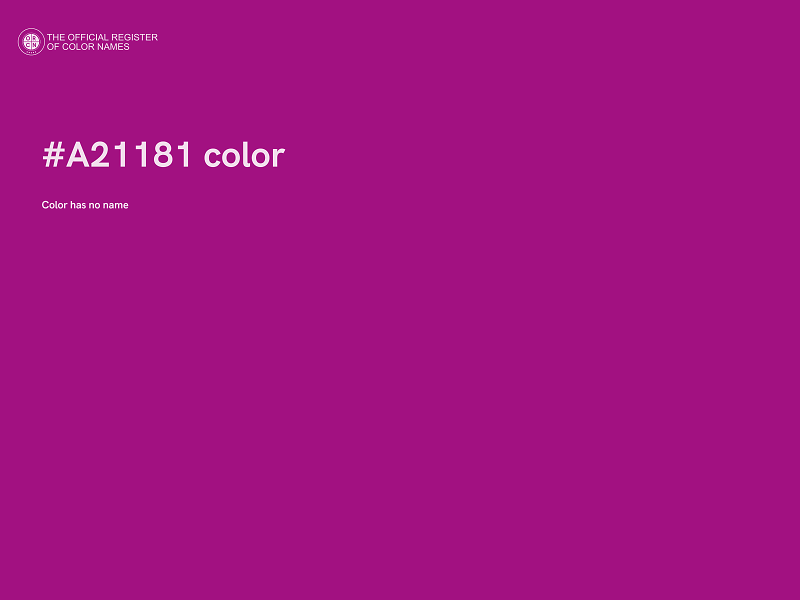 #A21181 color image