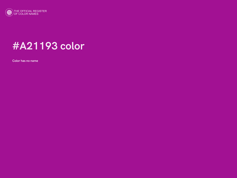 #A21193 color image