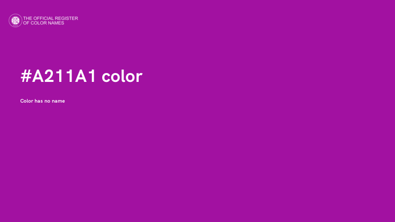 #A211A1 color image