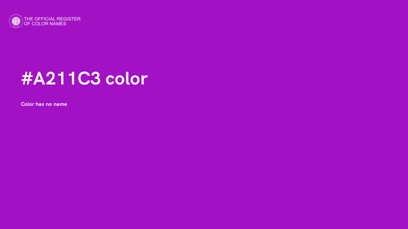 #A211C3 color image