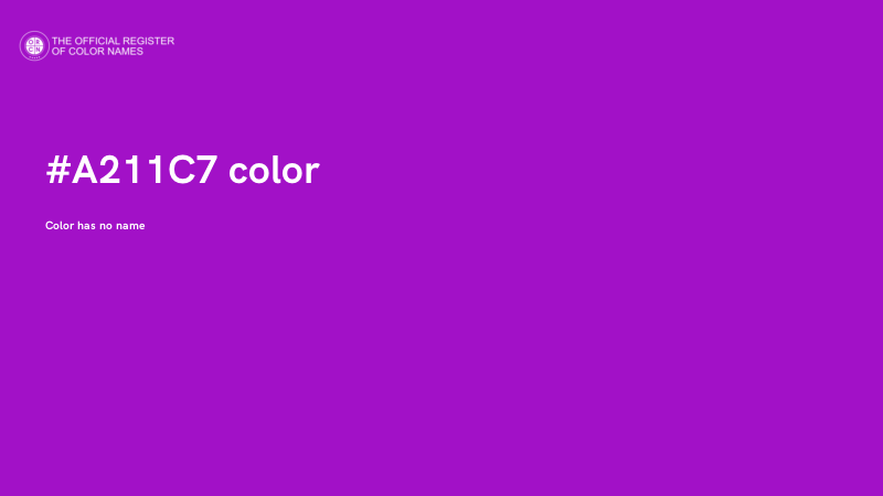#A211C7 color image