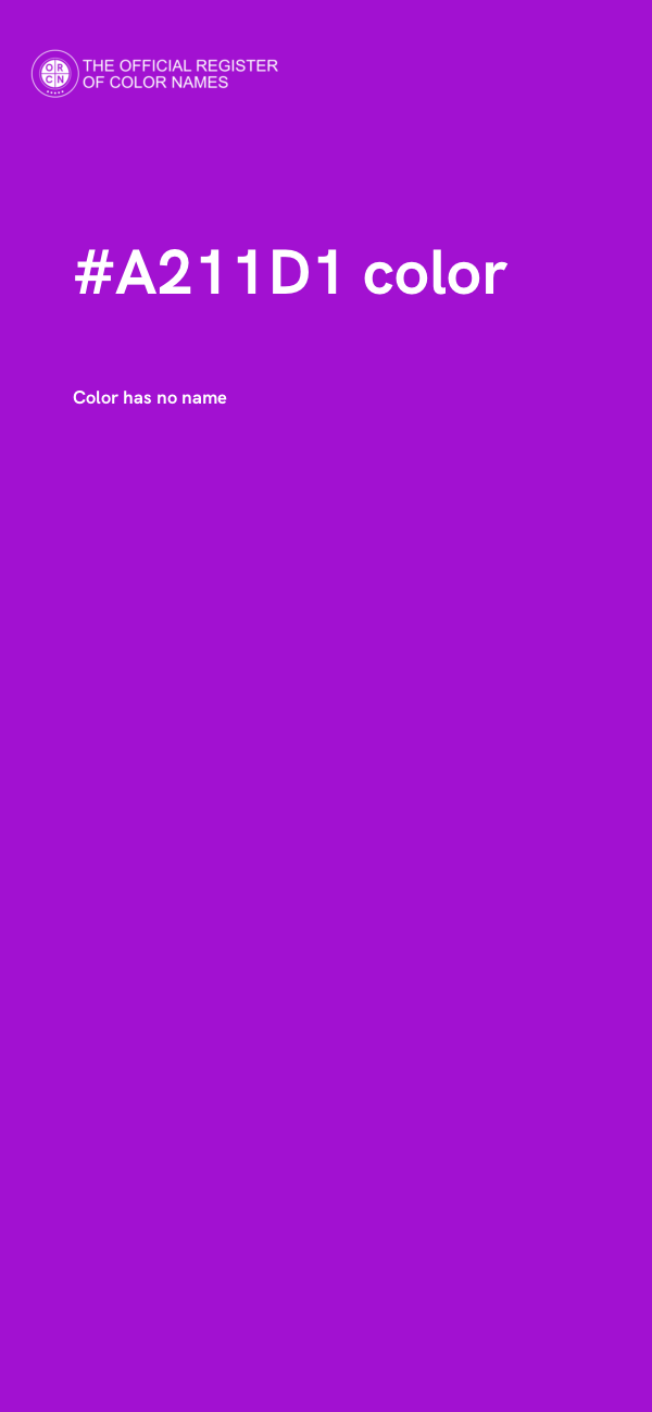 #A211D1 color image