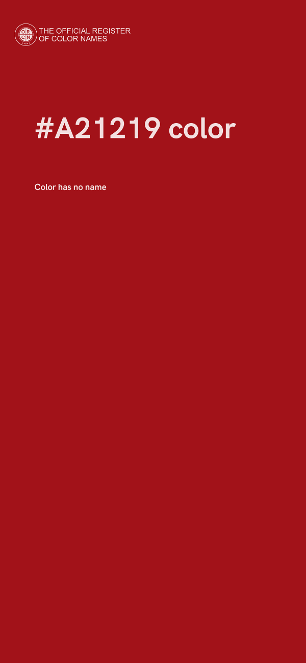 #A21219 color image
