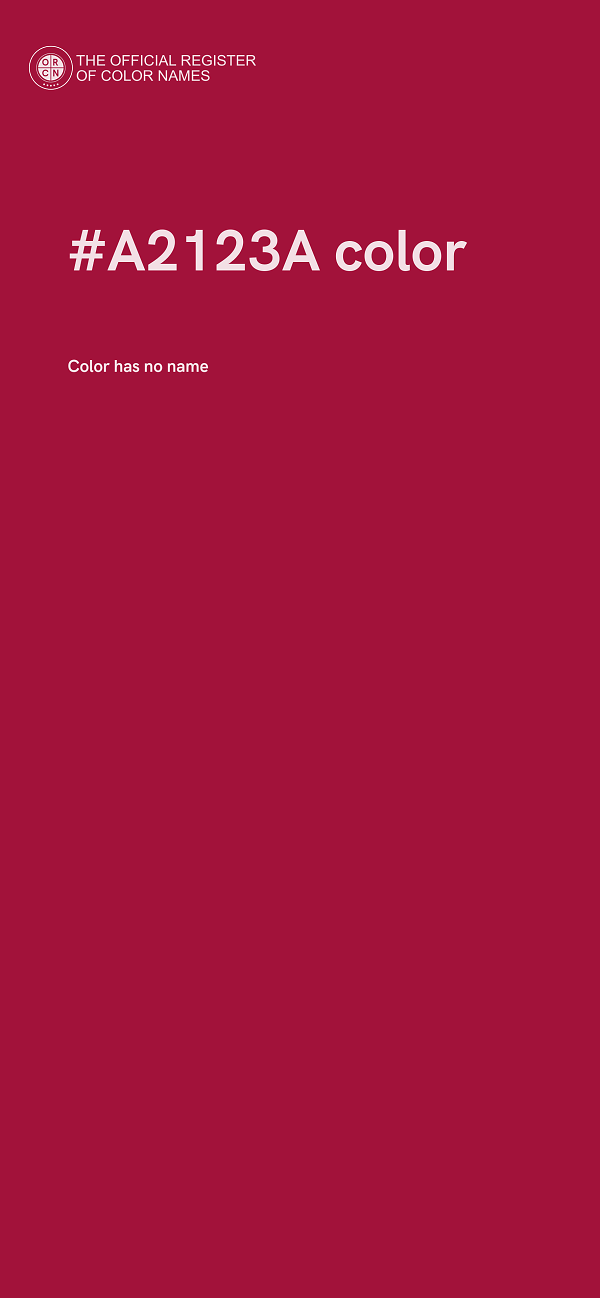 #A2123A color image