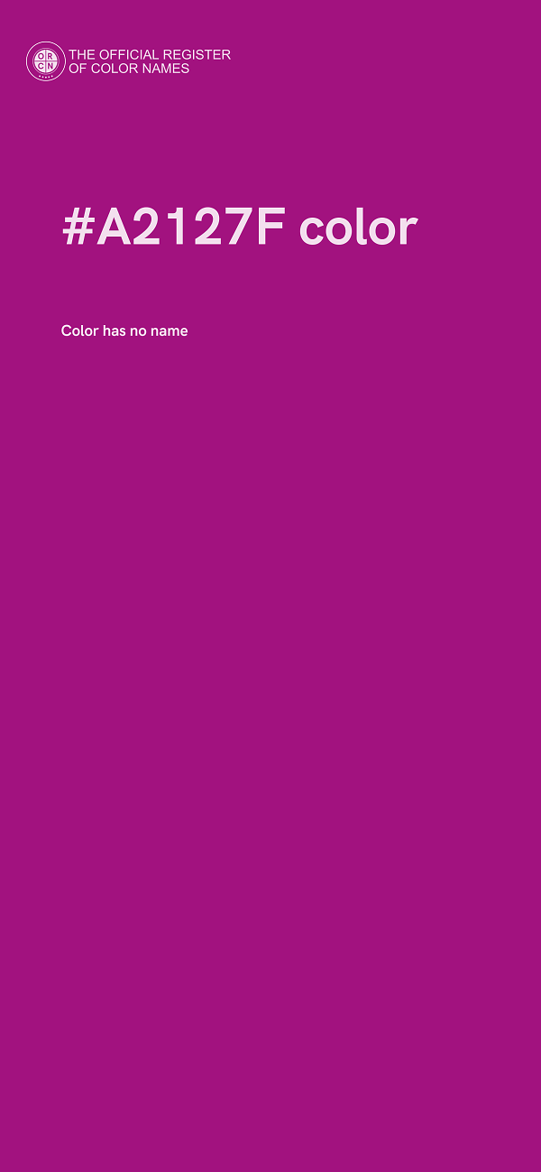 #A2127F color image