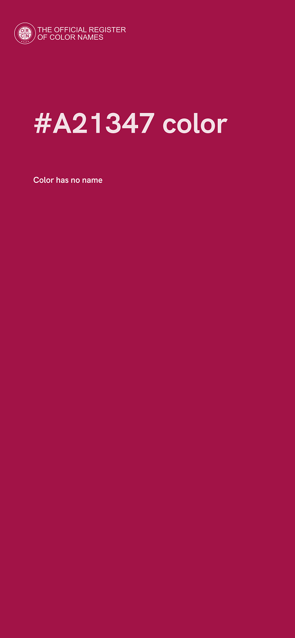 #A21347 color image