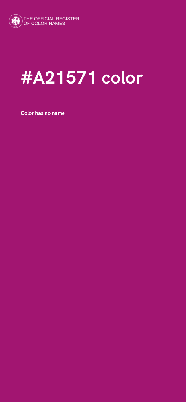 #A21571 color image