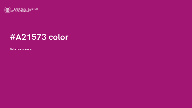 #A21573 color image