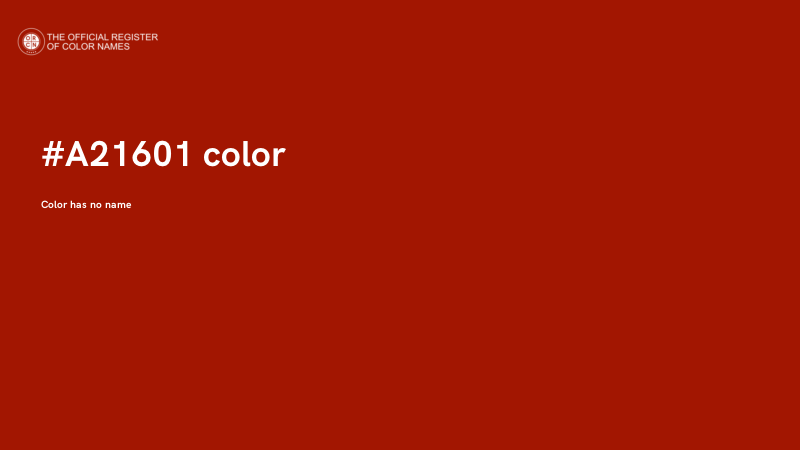 #A21601 color image