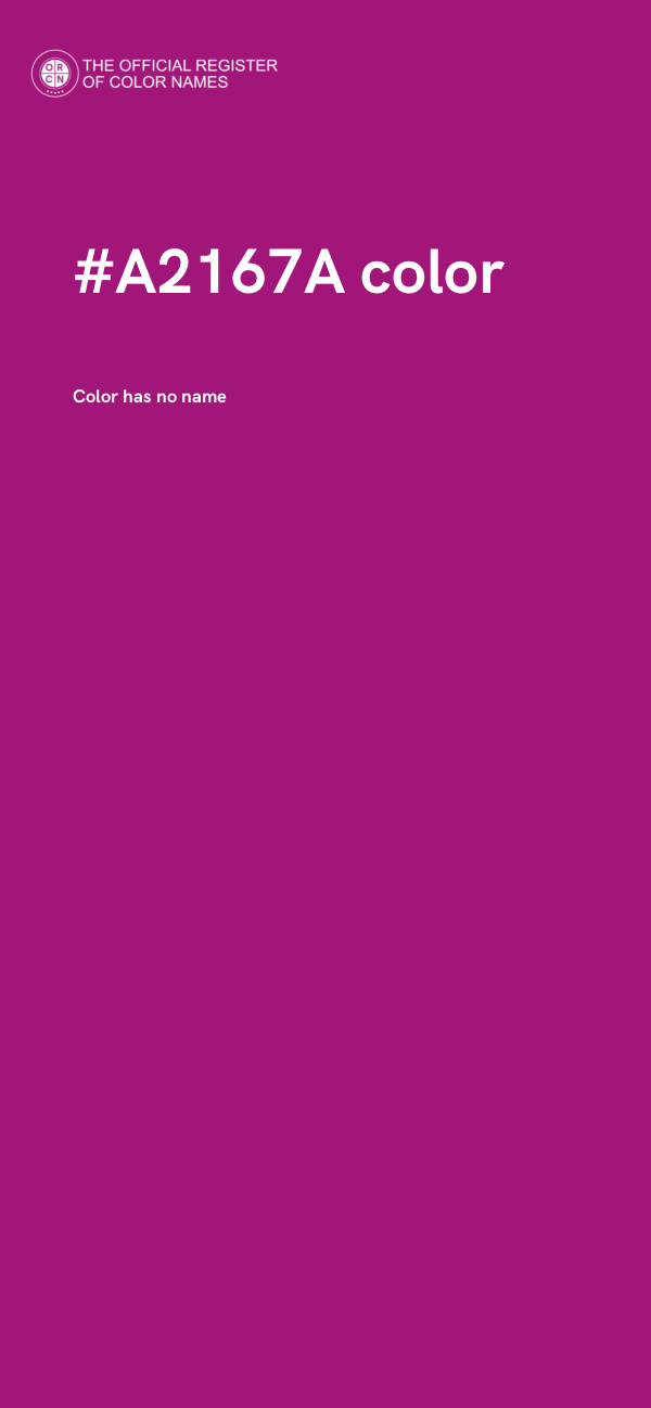 #A2167A color image