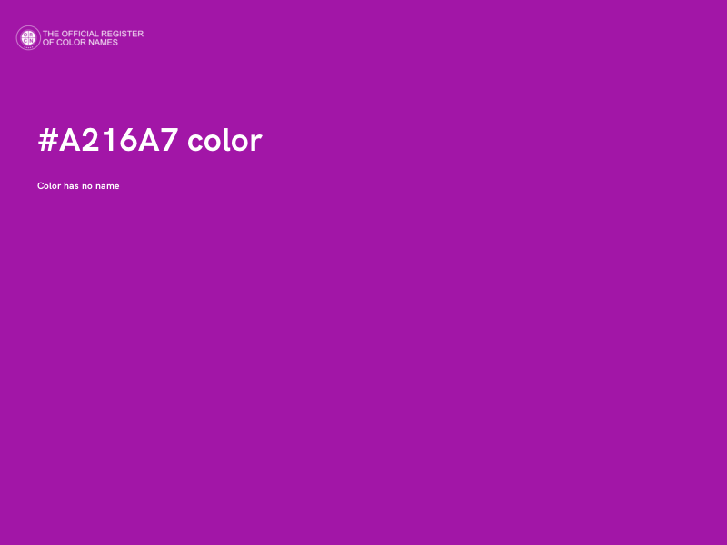 #A216A7 color image