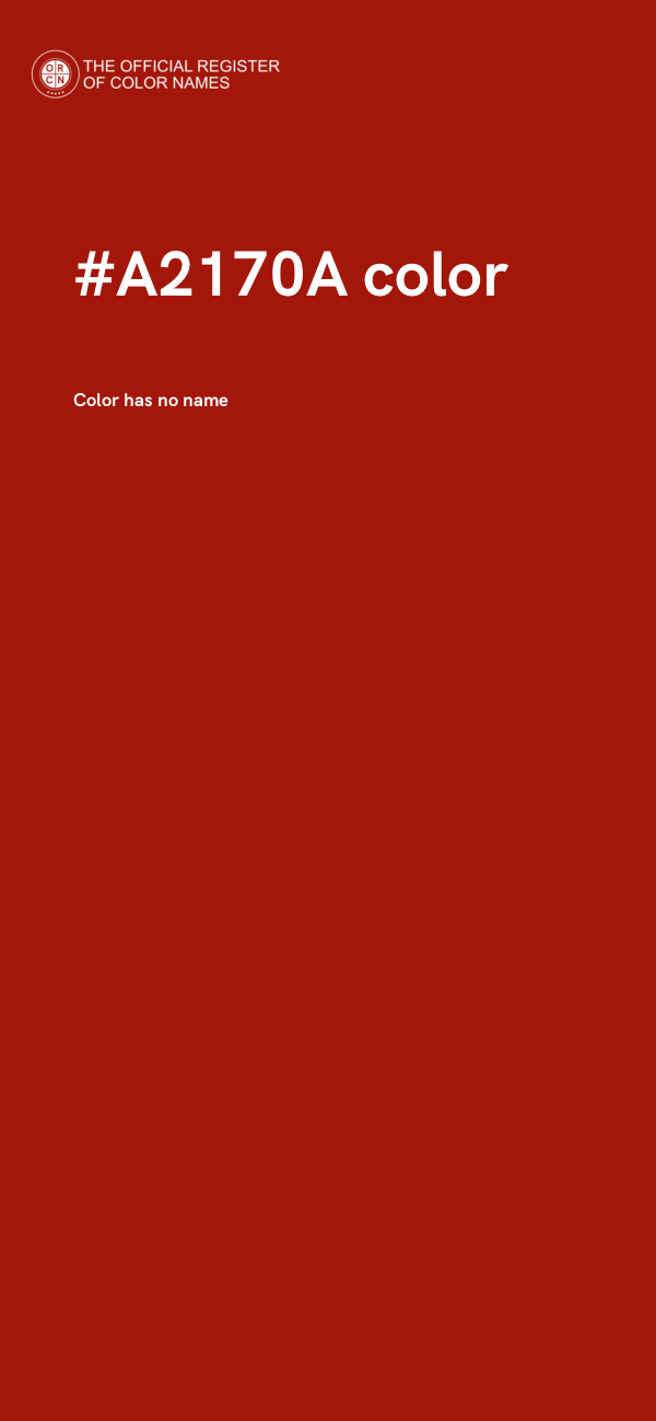 #A2170A color image