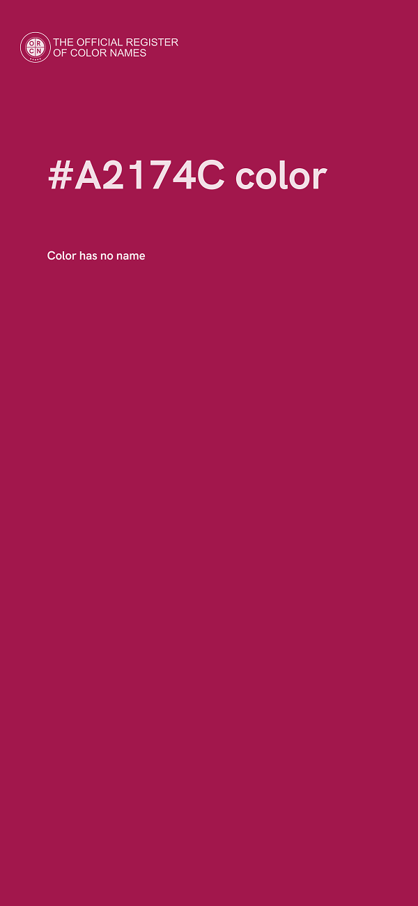 #A2174C color image