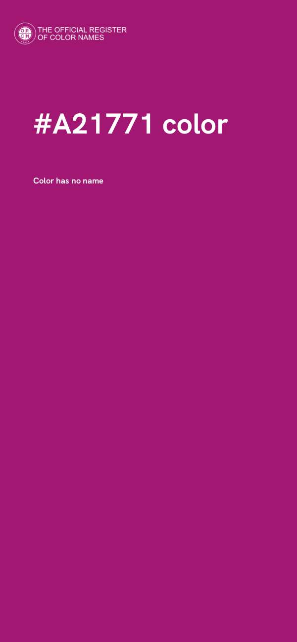 #A21771 color image