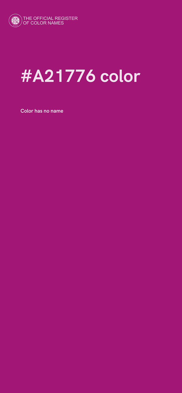 #A21776 color image