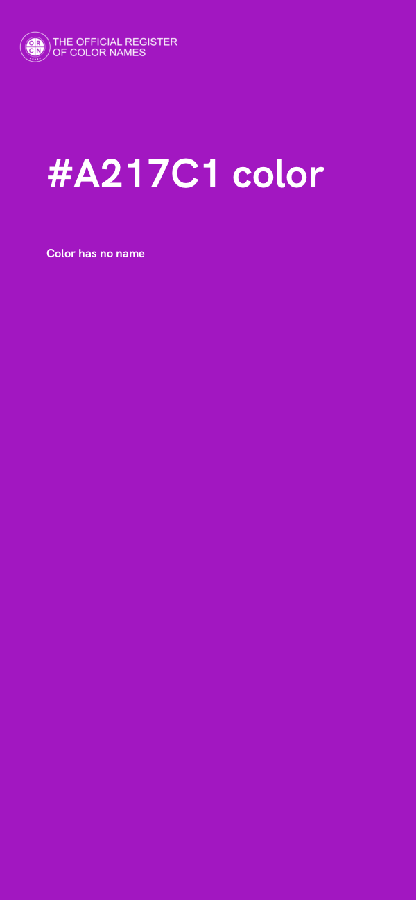 #A217C1 color image